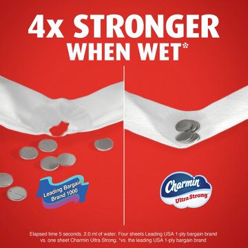 Charmin Ultra Strong Toilet Paper 220 Sheets Per Roll, 12 Mega Rolls