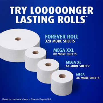 Charmin Ultra Soft Toilet Paper 2-ply Bath Tissue, 12 Mega Rolls