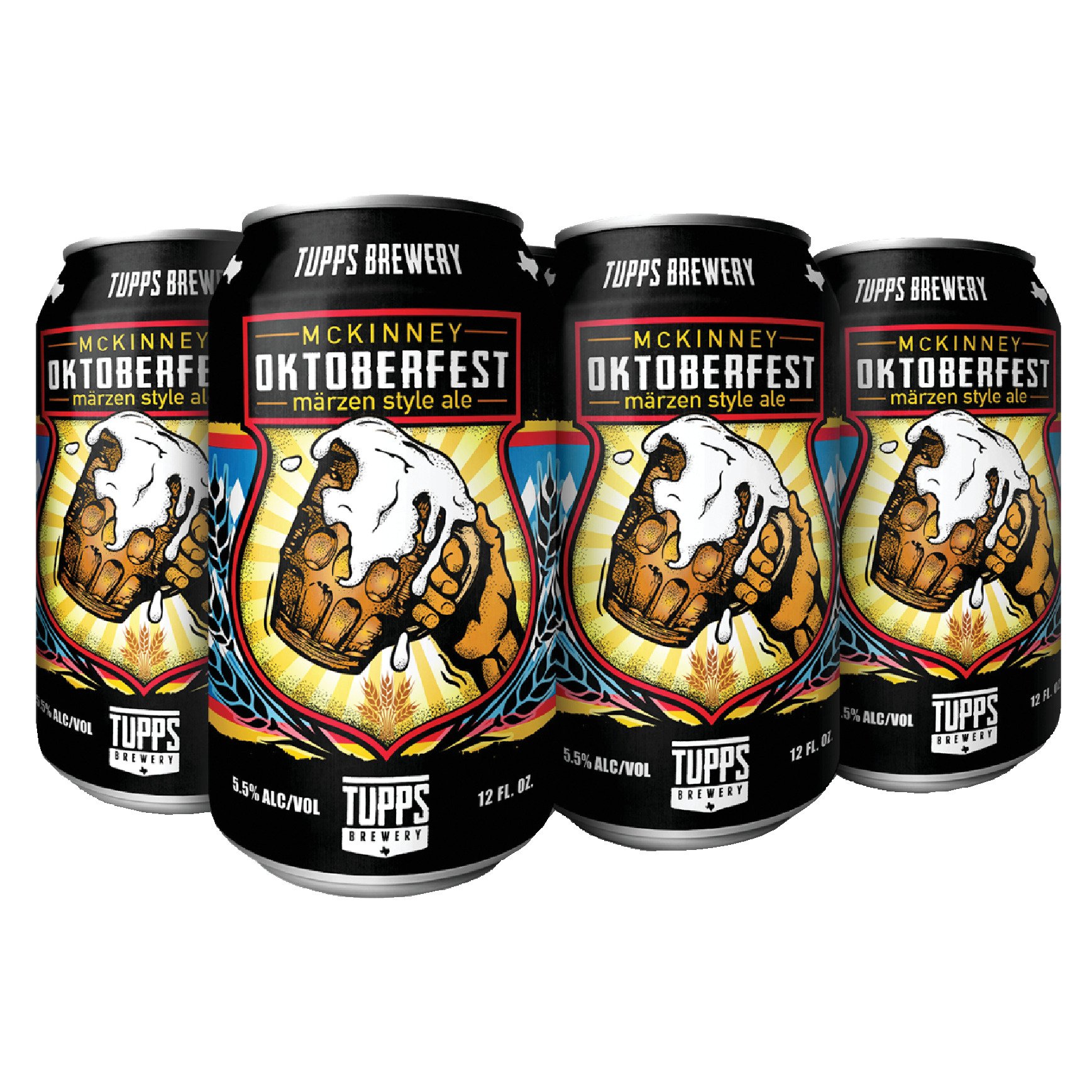 Tupps Brewery Mckinney Oktoberfest Craft Beer 6 pk Cans, 12 oz