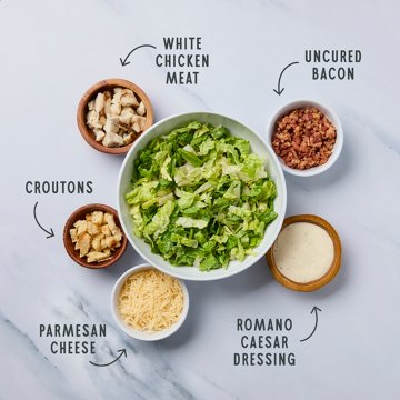 H-E-B Chopped Salad Bowl - Chicken Caesar with Uncured Bacon