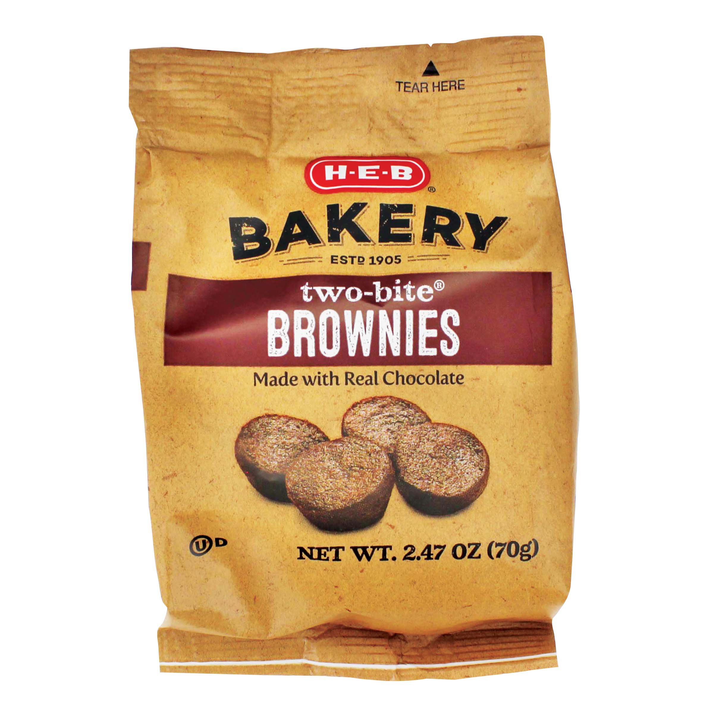 H-E-B Two-Bite Brownies Snack Pack - Shop Desserts & Pastries At H-E-B