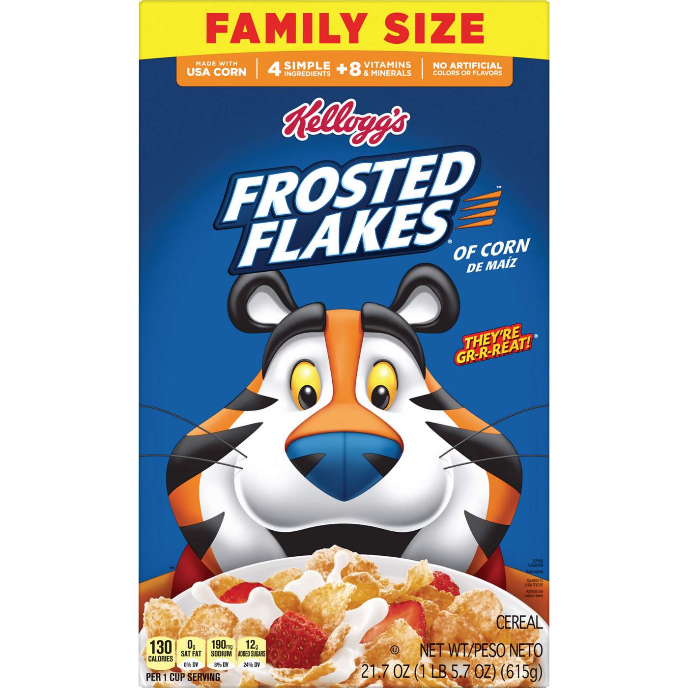 Kellogg's Frosted Flakes Cereal - Family Size; image 1 of 14