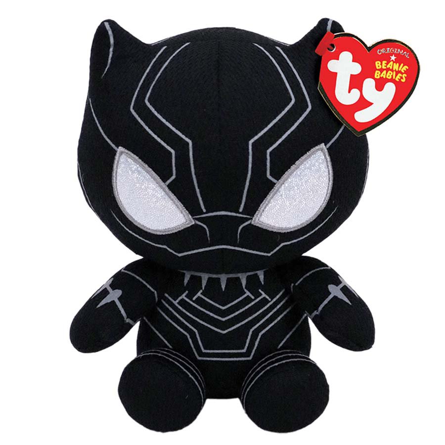 C6 for sale online Ty Beanie Baby 6" Black Panther Marvel Plush Stuffed Animal Toy 
