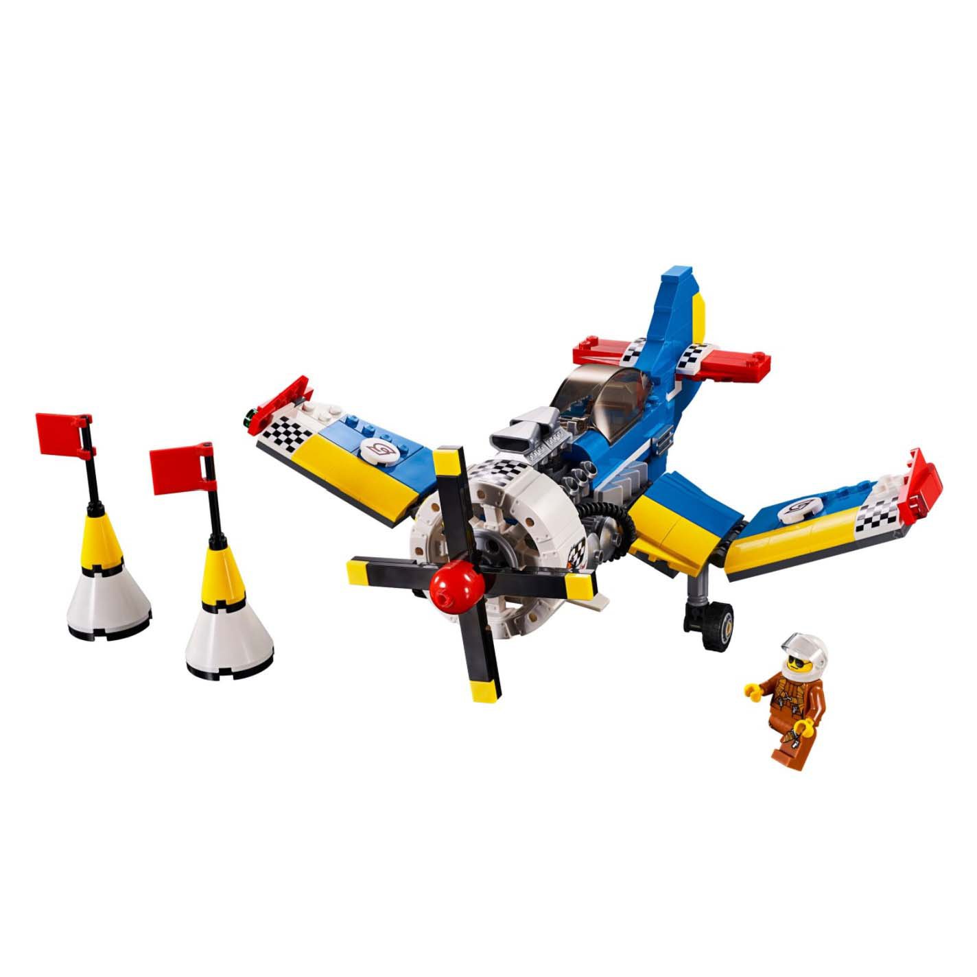 yellow lego plane