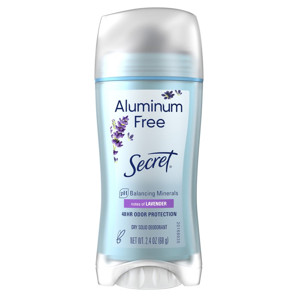 Secret Aluminum Free 48 Hr Solid Deodorant - Lavender - Shop Deodorant ...