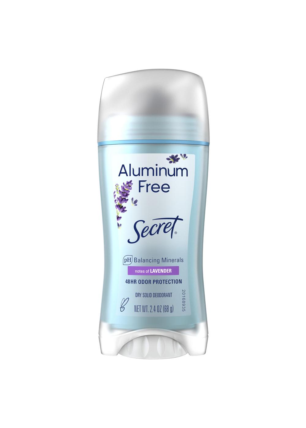 Secret Aluminum Free 48 Hr Solid Deodorant - Lavender; image 1 of 8