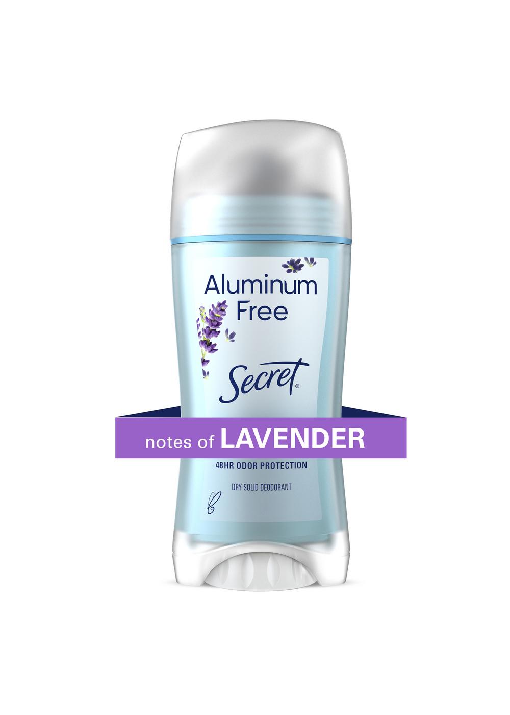 Secret Aluminum Free 48 Hr Solid Deodorant - Lavender; image 5 of 8