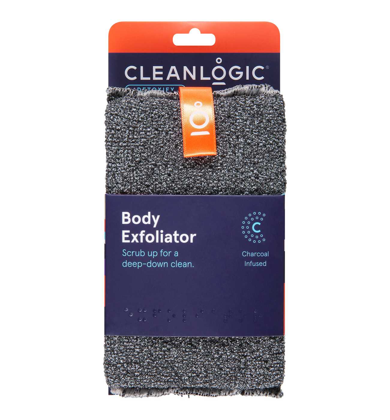 Cleanlogic Charcoal Infused Body Exfoliator; image 1 of 2