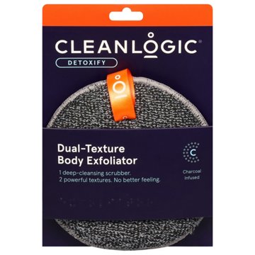 Cleanlogic Charoal Infused Dual-Texture Body Exfoliator