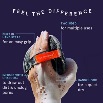 Cleanlogic Charoal Infused Dual-Texture Body Exfoliator