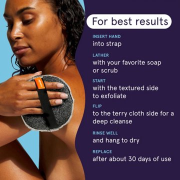 Cleanlogic Charoal Infused Dual-Texture Body Exfoliator