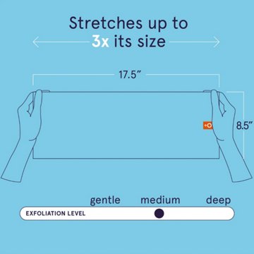 Cleanlogic Charcoal Infused Exfoliating Stretch Cloth