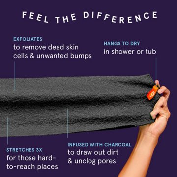 Cleanlogic Charcoal Infused Exfoliating Stretch Cloth