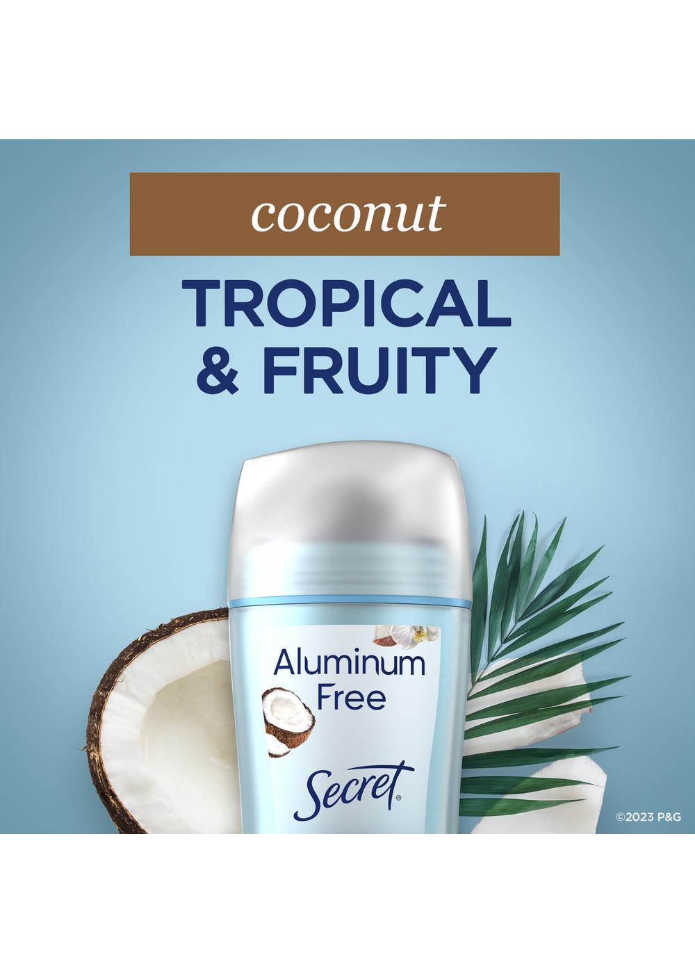 Secret Aluminum Free 48 Hr Solid Deodorant - Coconut; image 3 of 8