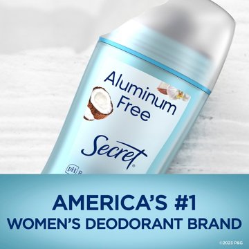 Secret Aluminum Free 48 Hr Solid Deodorant - Coconut