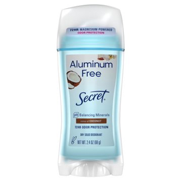 Secret Aluminum Free 48 Hr Solid Deodorant - Coconut