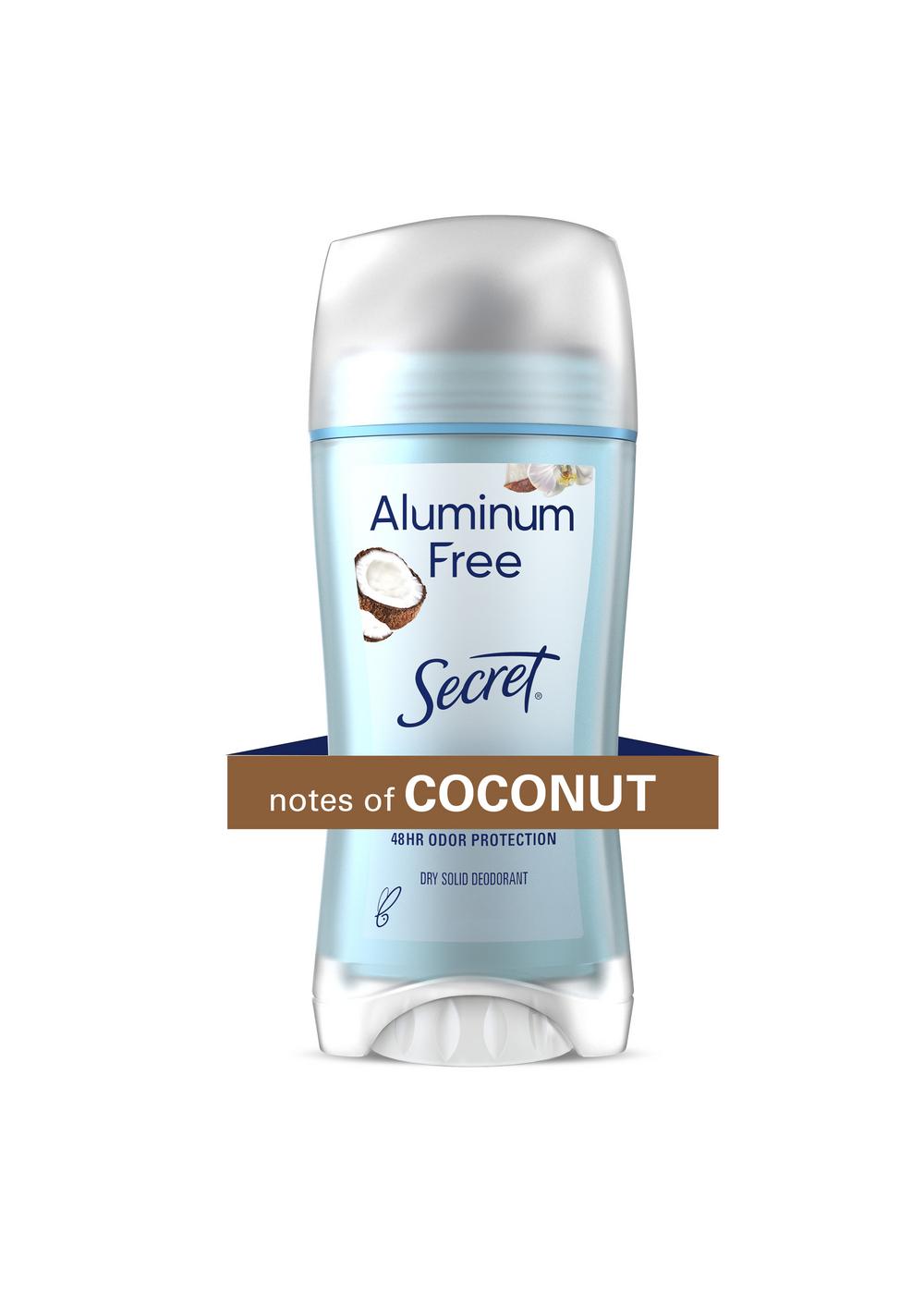 Secret Aluminum Free 48 Hr Solid Deodorant - Coconut; image 6 of 8