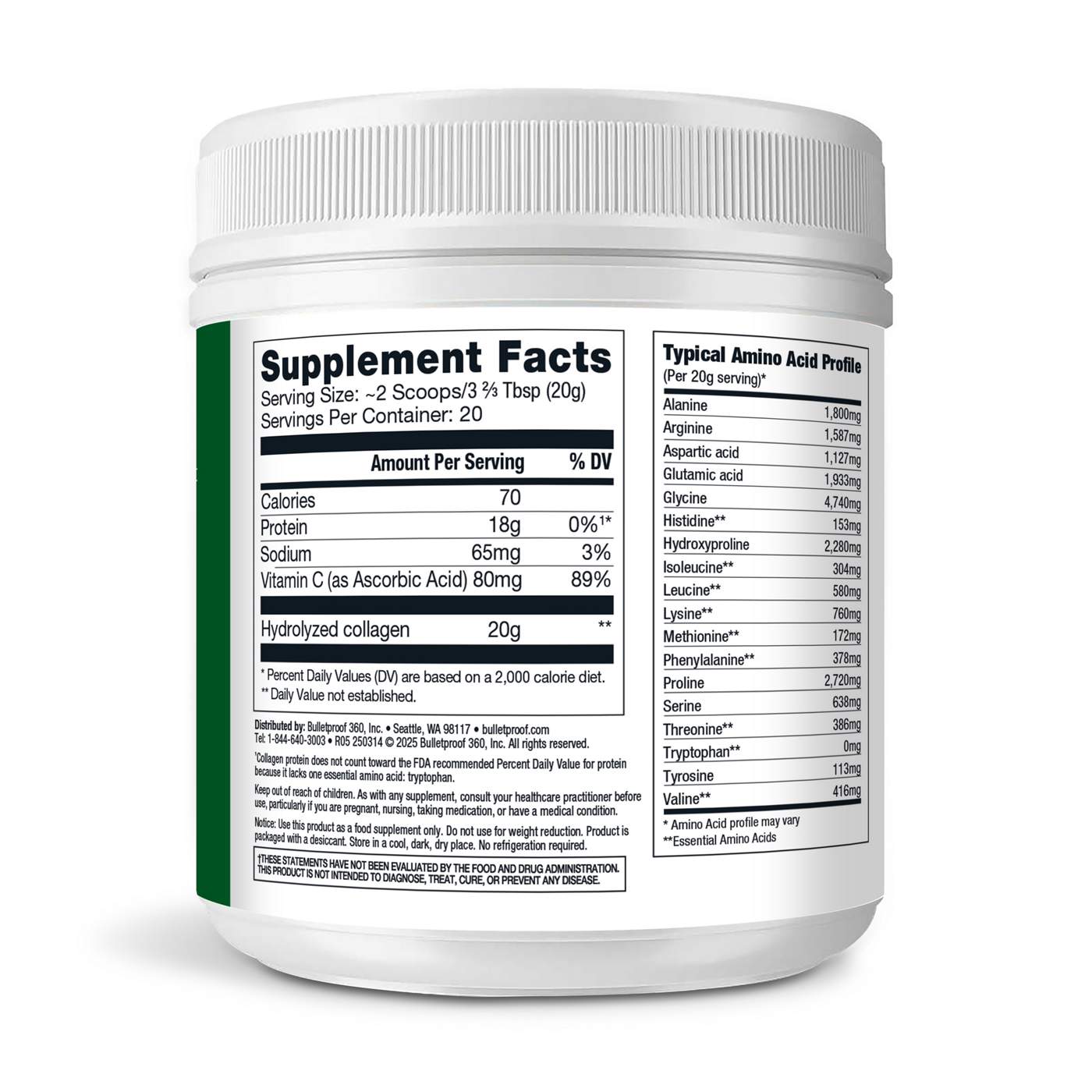 Bulletproof Collagen Peptides - Unflavored; image 3 of 3