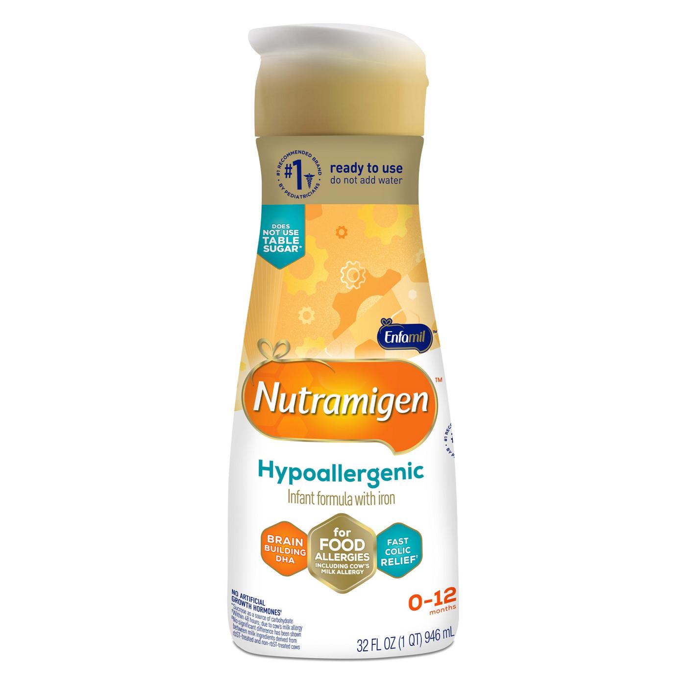 Nutramigen Hypoallergenic Ready-to-Feed Baby Formula with Iron; image 1 of 8