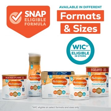 Nutramigen Hypoallergenic Ready-to-Feed Baby Formula with Iron, 32 oz