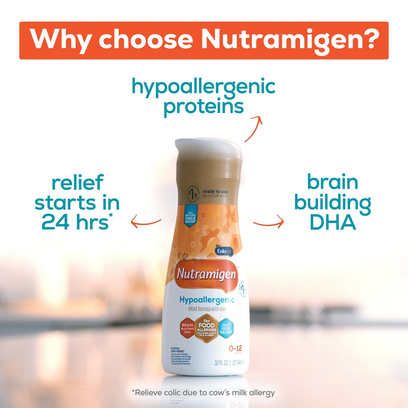 Nutramigen Hypoallergenic Ready-to-Feed Baby Formula with Iron; image 8 of 8