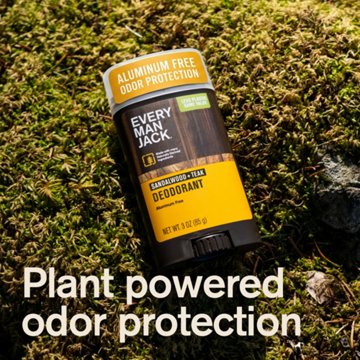 Every Man Jack Deodorant - Sandalwood, 3 oz