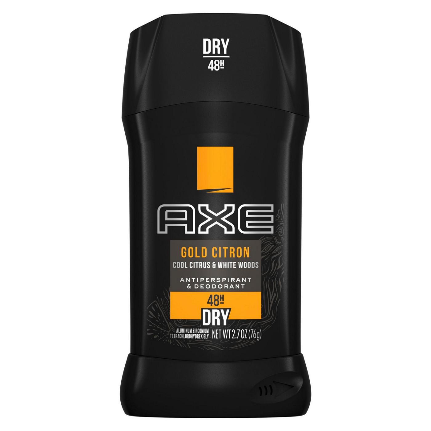 Axe Gold Citron Cool Citrus & White Woods Antiprespirant