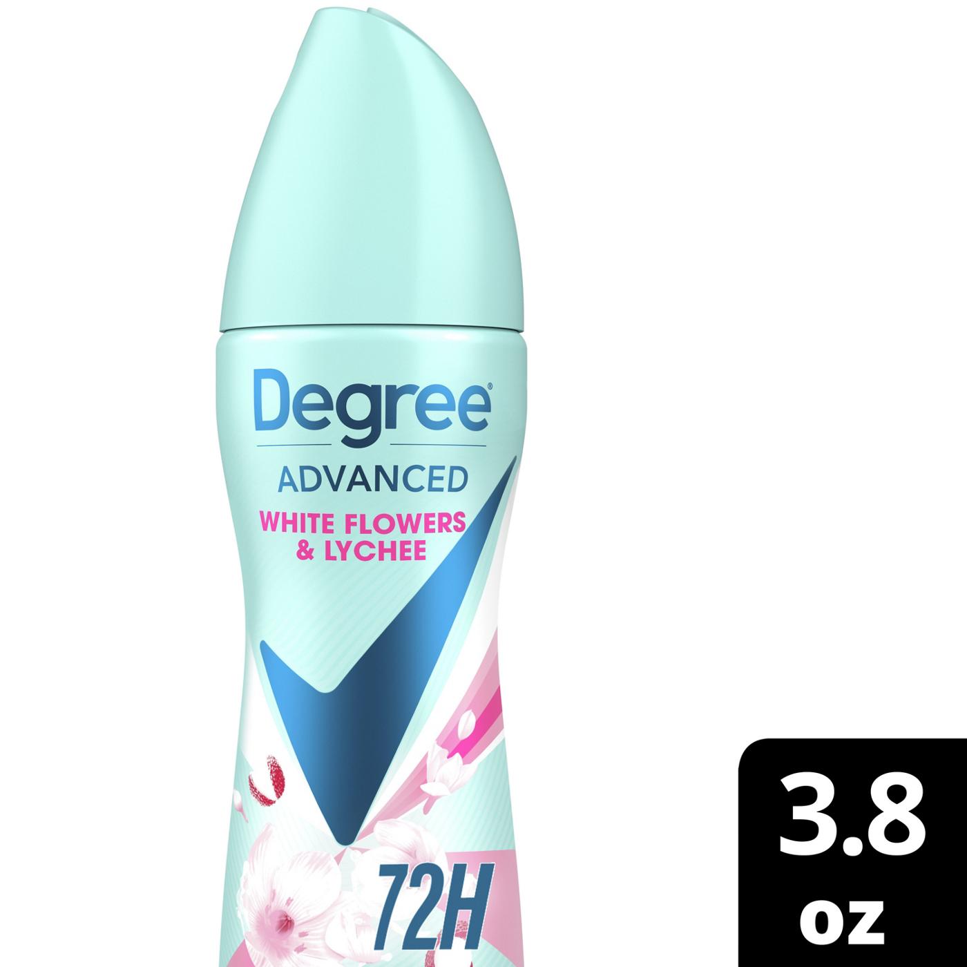 Degree 72 Hr Advanced Antiperspirant Deodorant Dry Spray - White Flowers & Lychee; image 8 of 9