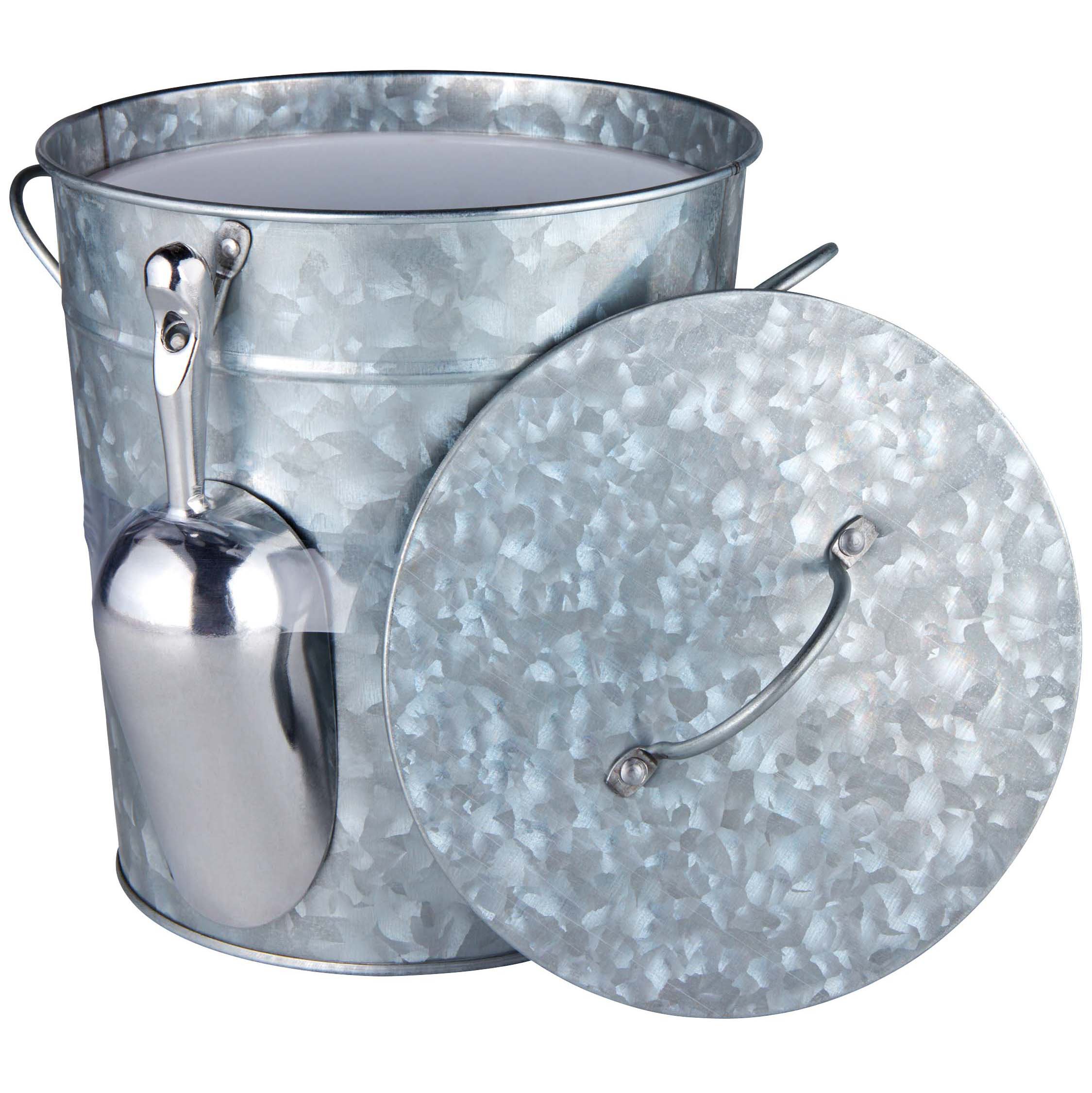 Haven & Key Galvanized Ice Bucket Scoop Shop Kitchen & Dining at HEB