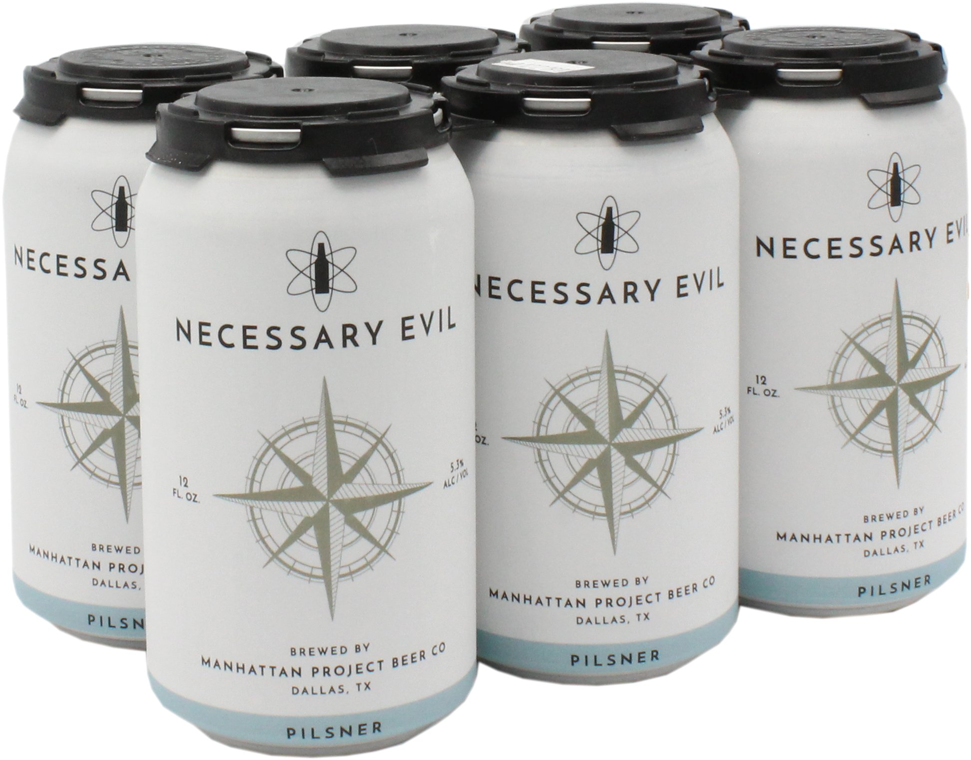 Manhattan Project Necessary Evil Pilsner Craft Beer 6 pk Cans, 12 oz