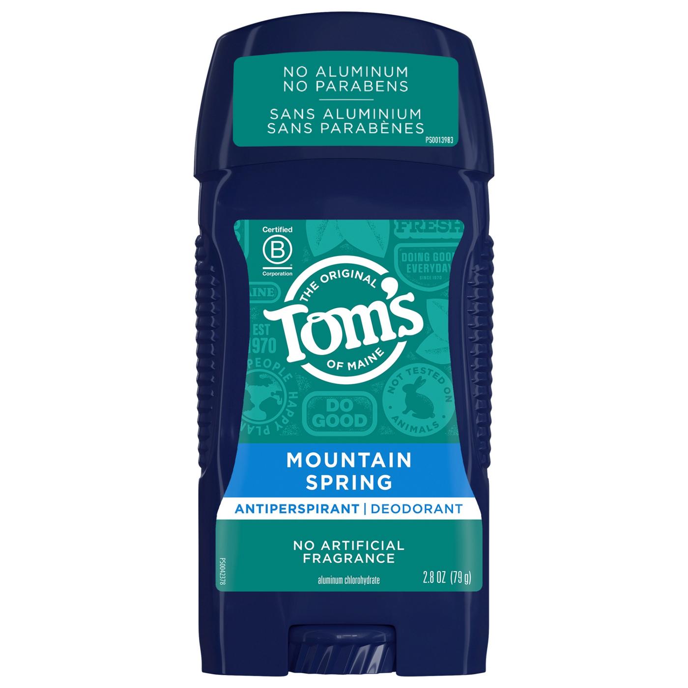 Tom's of Maine For Men Mountain Spring Antiperspirant Deodorant; image 1 of 9