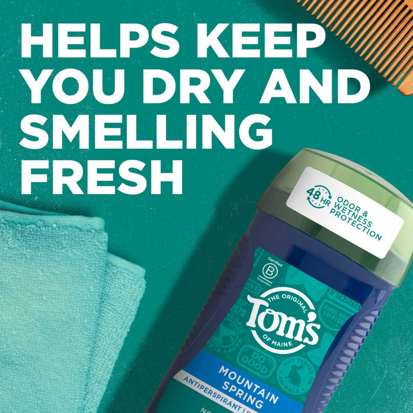 Tom's of Maine For Men Mountain Spring Antiperspirant Deodorant; image 2 of 9