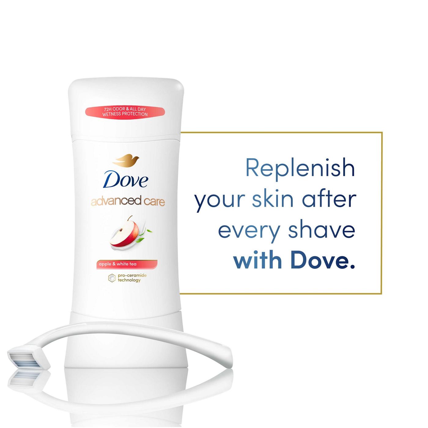 Dove Advanced Care Antiperspirant Deodorant Stick Apple & White Tea; image 2 of 7