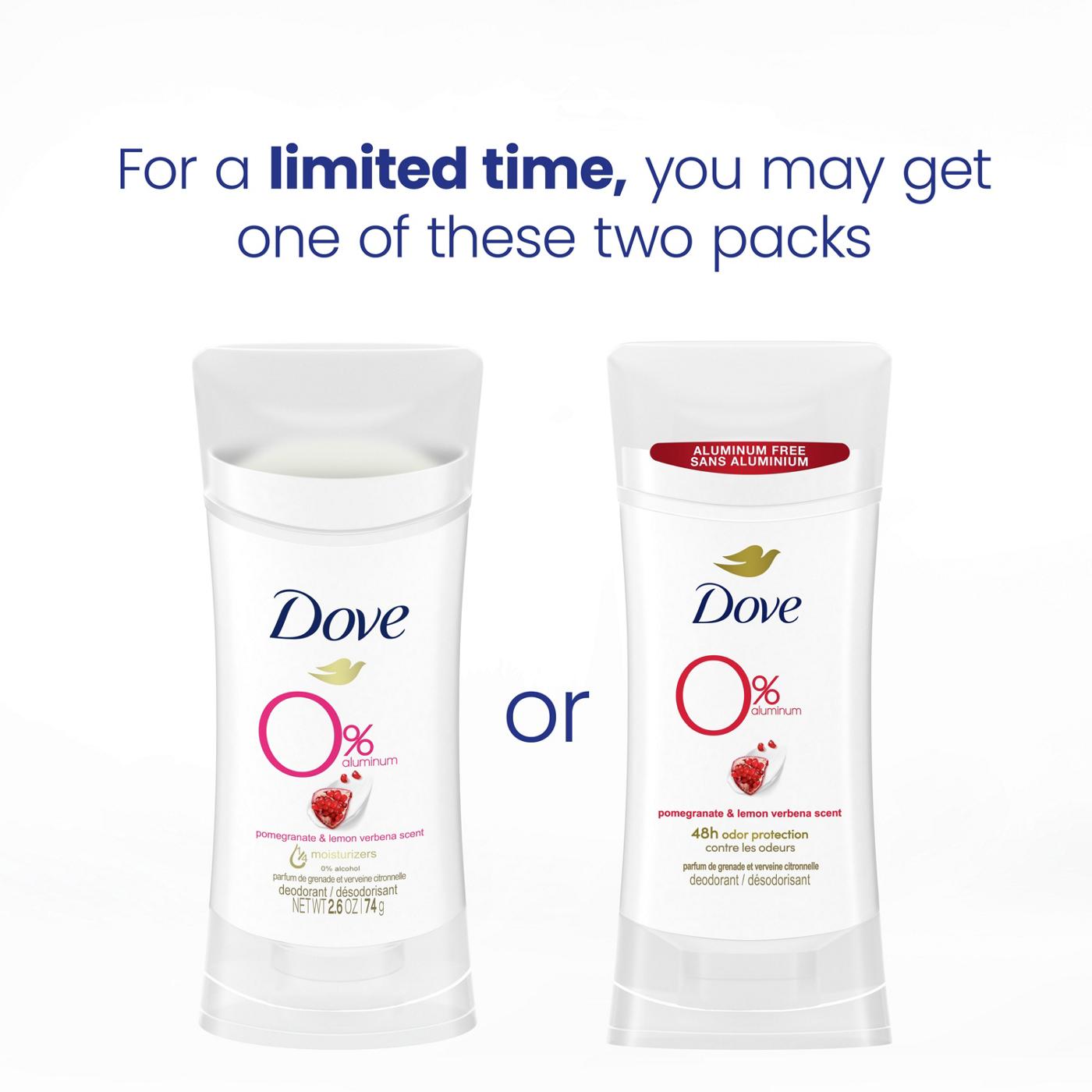 Dove 0% Aluminum Deodorant - Pomegranate & Lemon Verbena; image 7 of 7