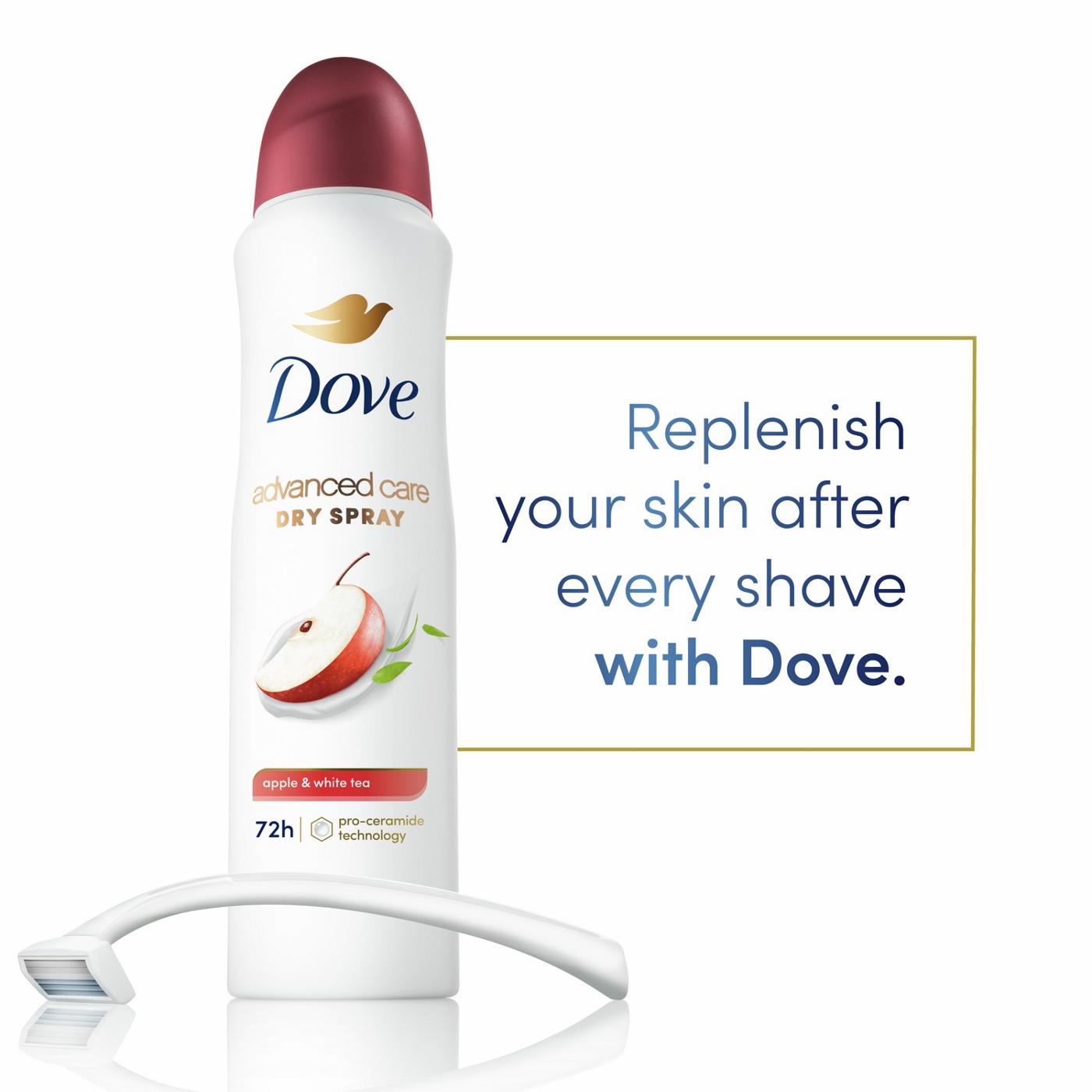 Dove Advanced Care Antiperspirant Deodorant Spray Apple & White Tea; image 4 of 9