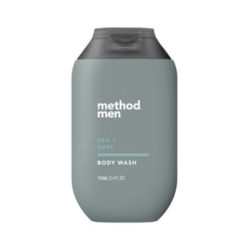method Travel Size Men's Body Wash - Sea + Surf, 3.4 oz