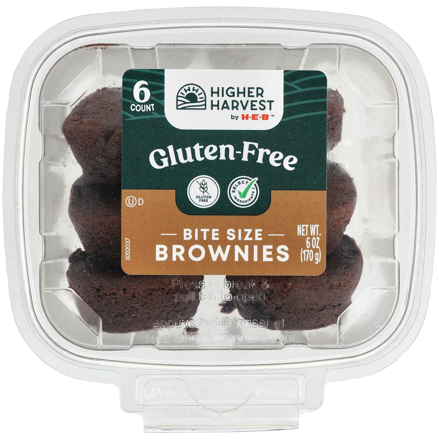 Higher Harvest by H-E-B Gluten-Free Bite Size Brownies; image 1 of 3