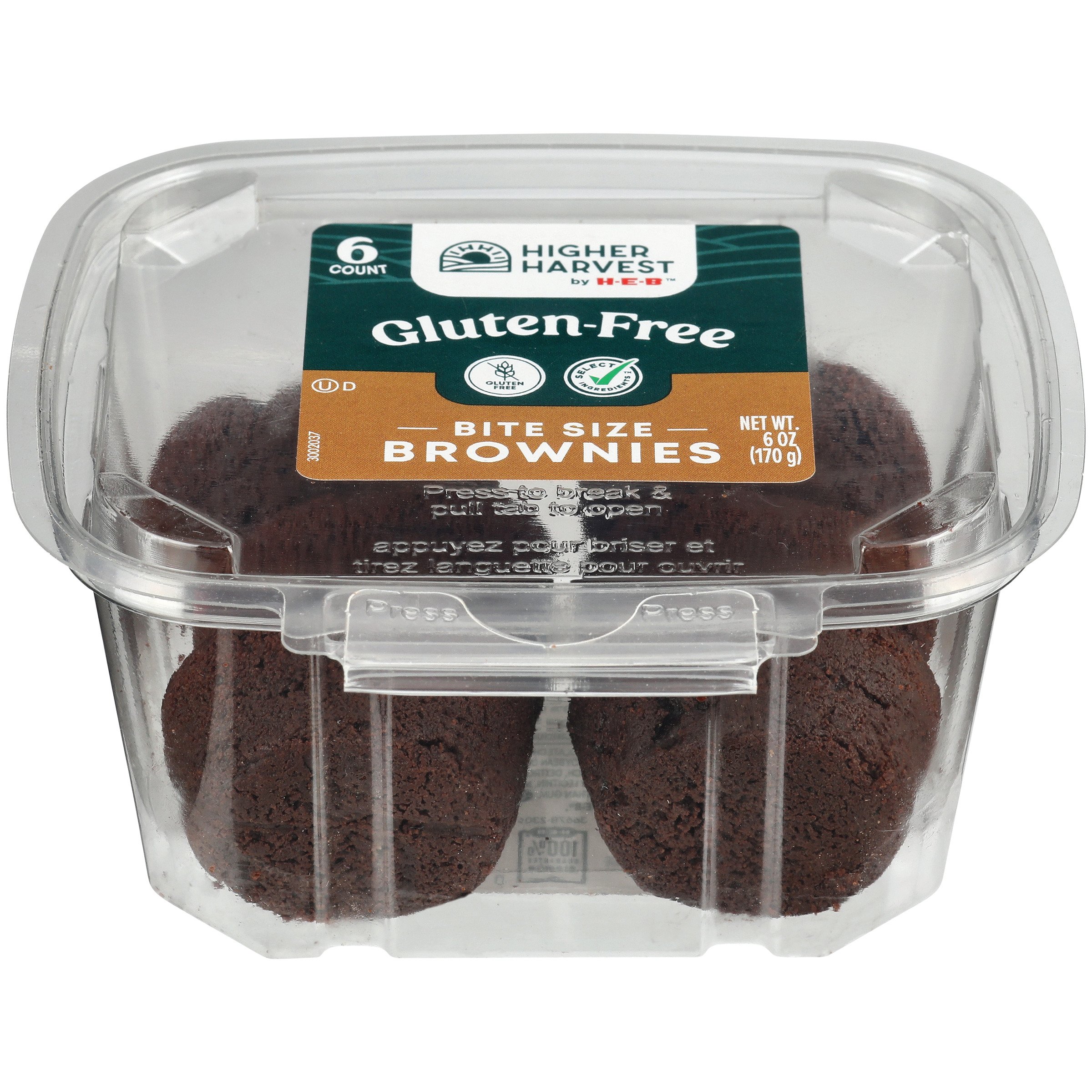 Higher Harvest By H-E-B Gluten-Free Bite Size Brownies - Shop Brownies ...