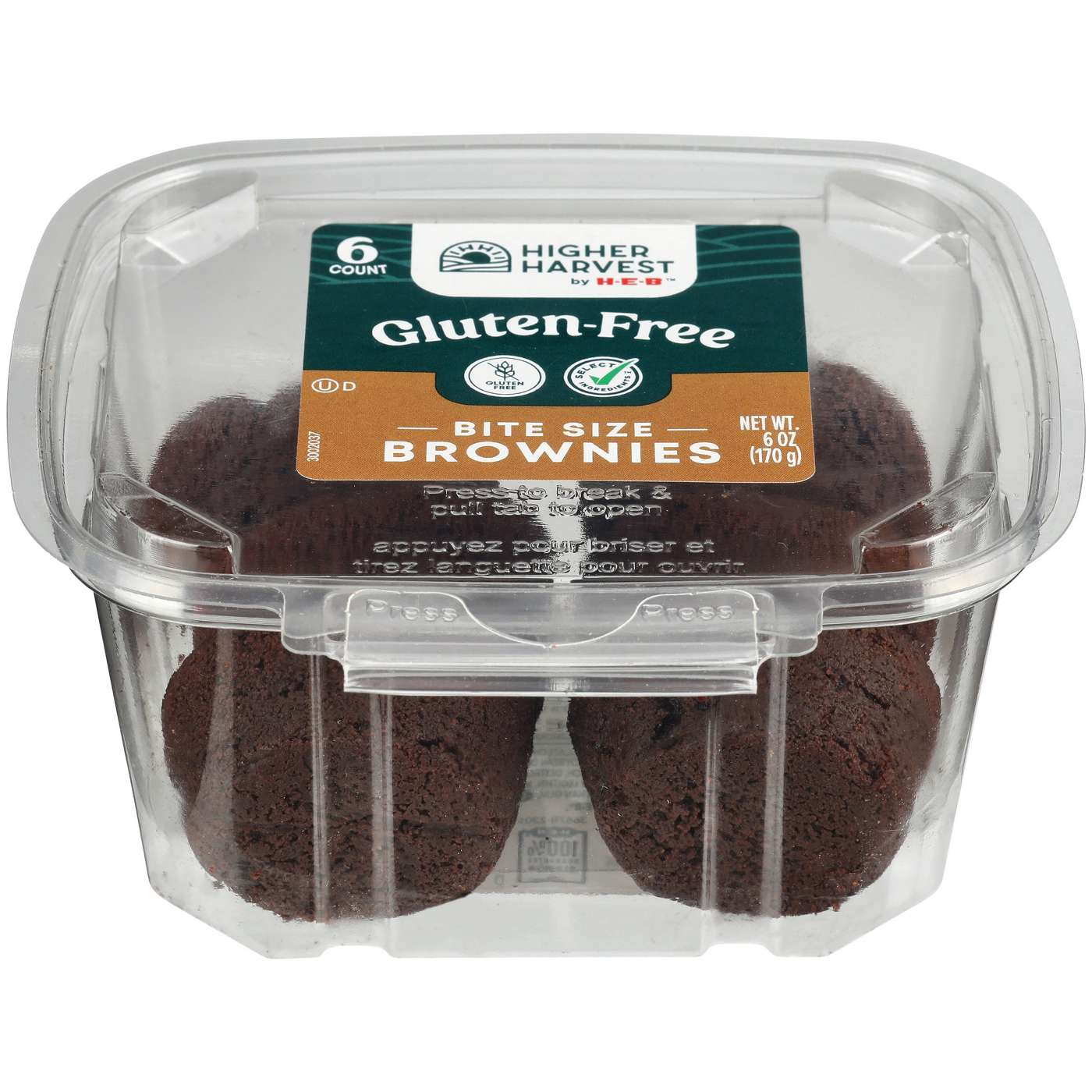 Higher Harvest by HEB GlutenFree Bite Size Brownies Shop Brownies