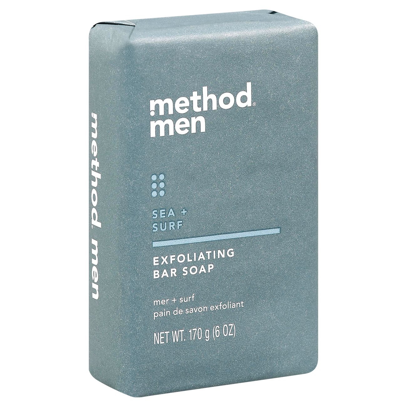 Method Men Men Sea &amp; Surf Exfoliating Bar Soap - Shop Cleansers &amp; Soaps at  H-E-B