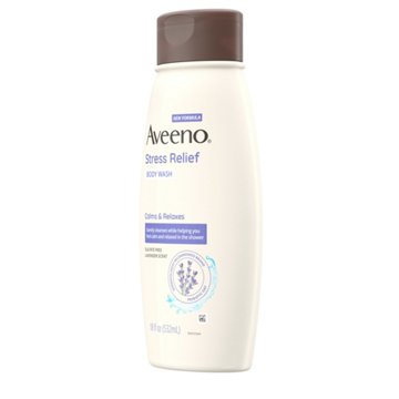 Aveeno Stress Relief Body Wash - Lavender Scent, 18 oz