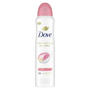 Dove Advanced Care Antiperspirant Deodorant Spray Rose Petals