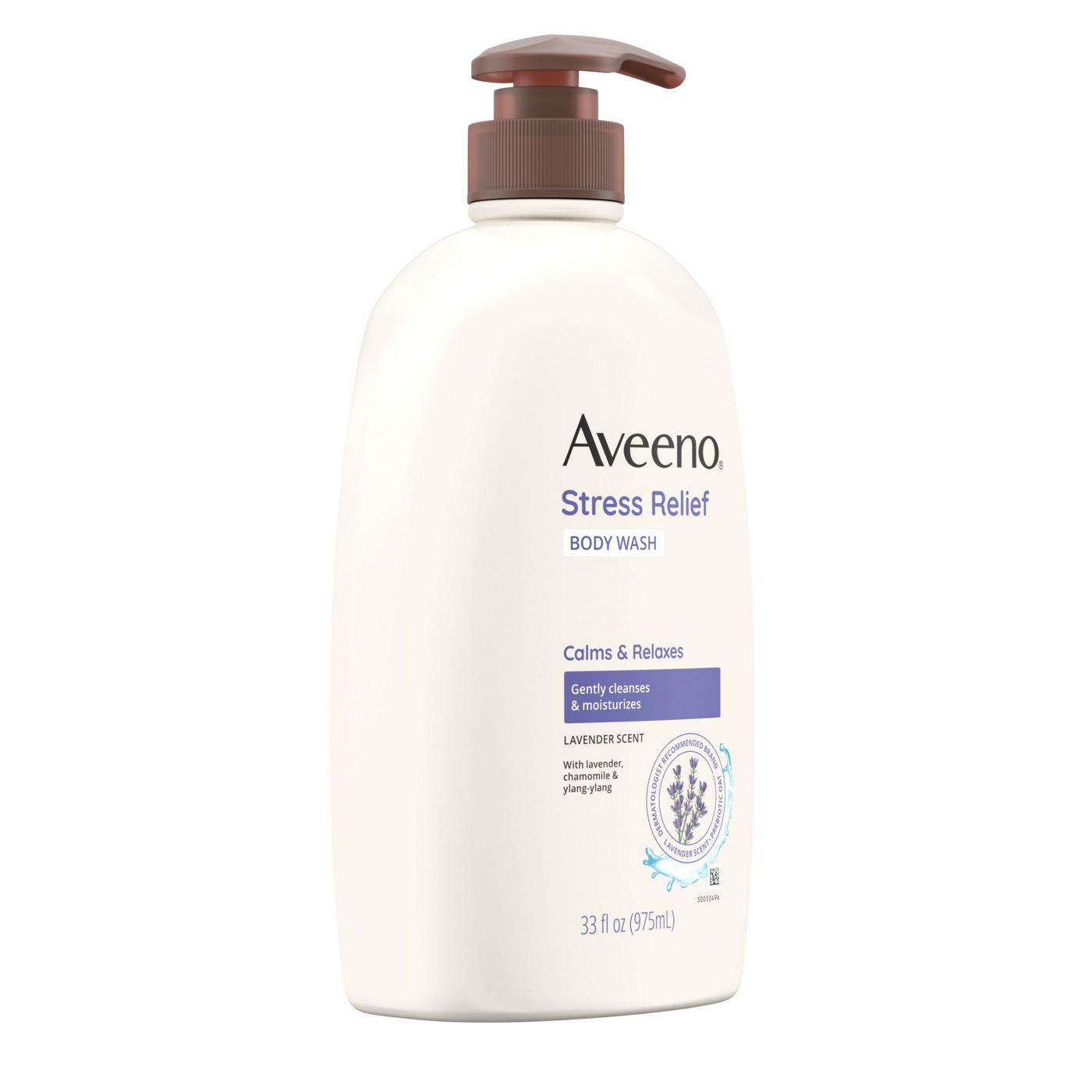 Aveeno Stress Relief Body Wash Lavender Scent Shop Body wash at HEB