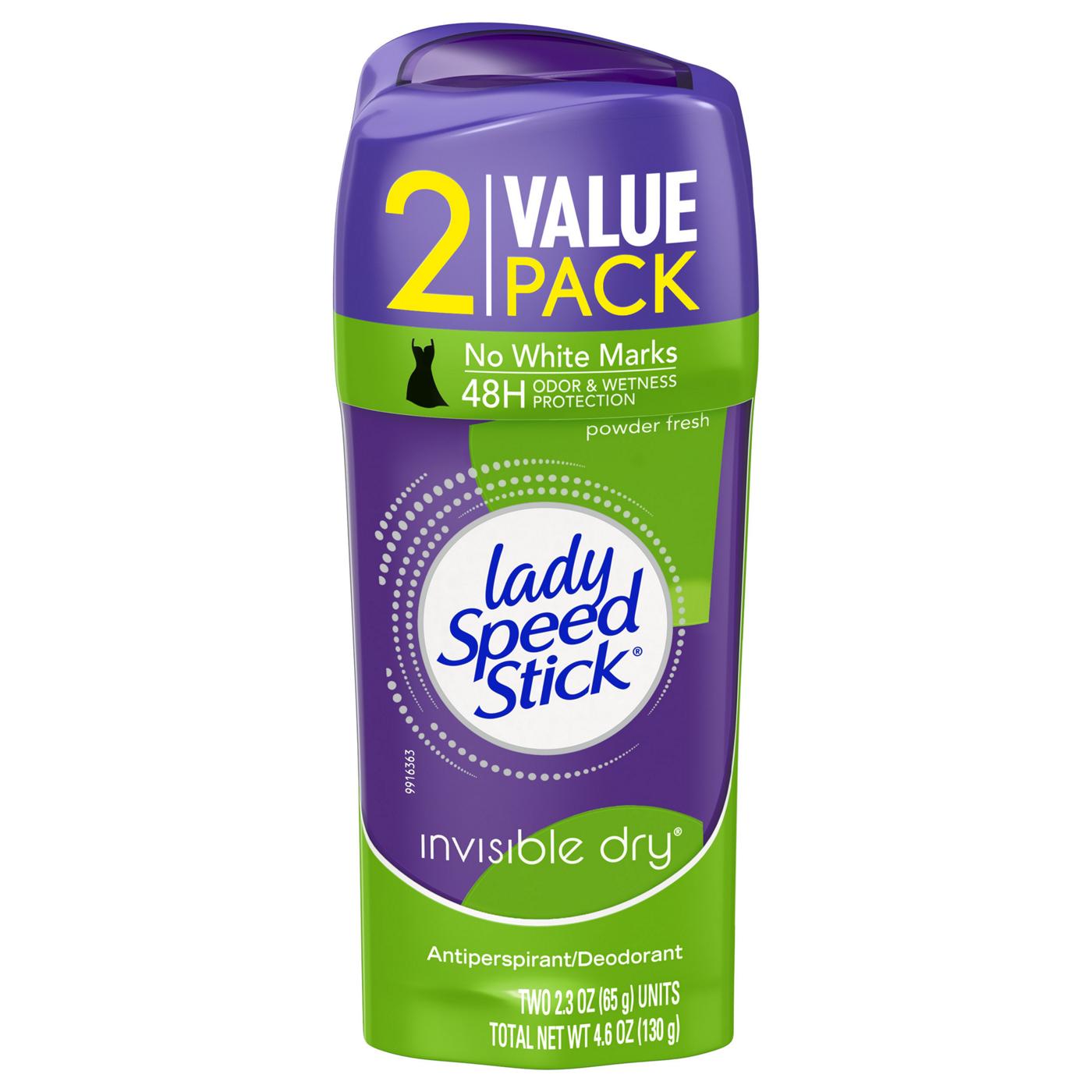 Lady Speed Stick Invisible Dry Antiperspirant Deodorant Powder Fresh; image 1 of 9