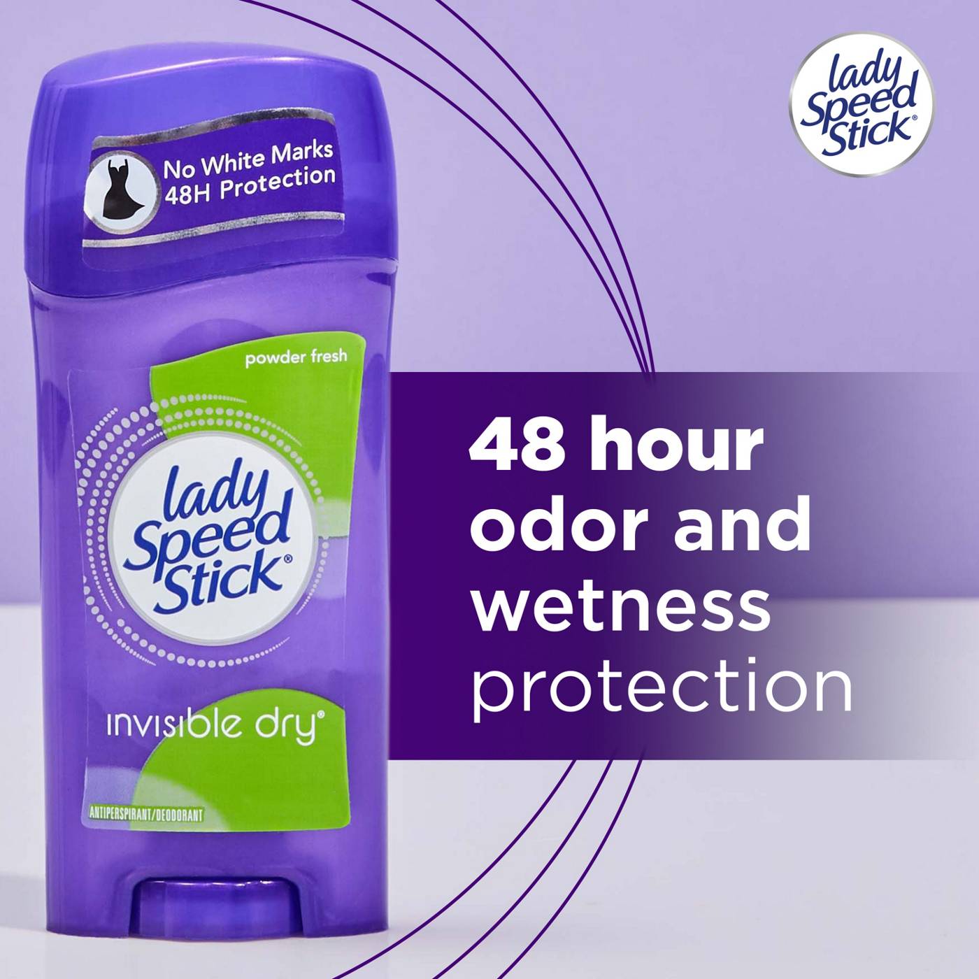 Lady Speed Stick Invisible Dry Antiperspirant Deodorant Powder Fresh; image 8 of 9