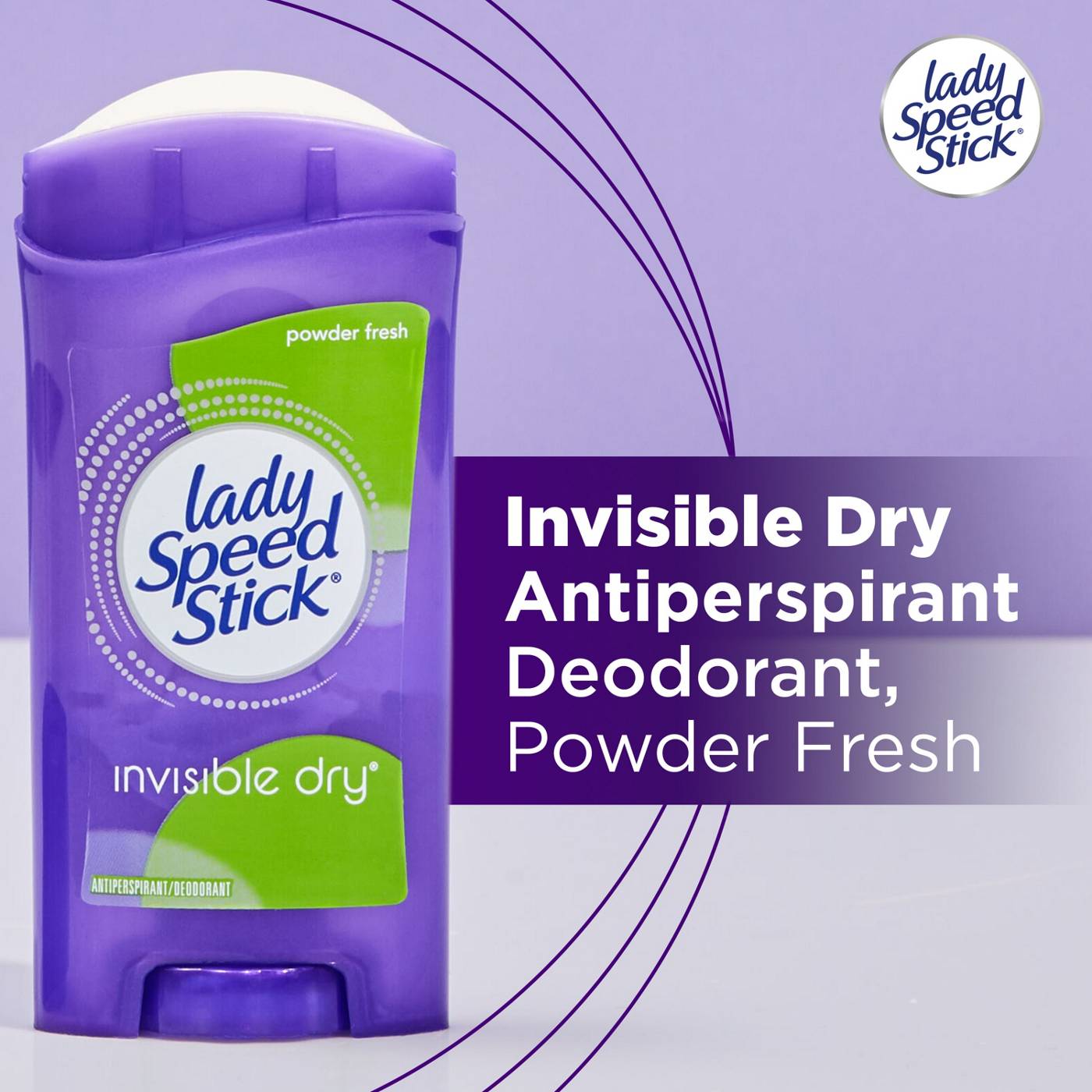 Lady Speed Stick Invisible Dry Antiperspirant Deodorant Powder Fresh; image 9 of 9