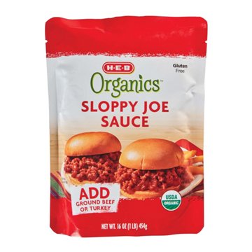 H-E-B Organics Sloppy Joe Sauce, 16 oz