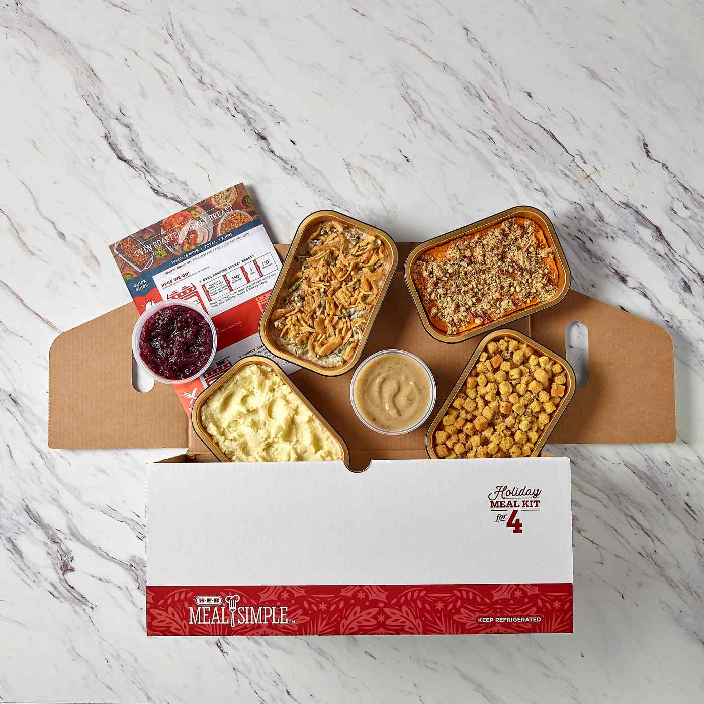 Meal Simple by HEB Fully Cooked Turkey Breast & Sides Holiday Dinner