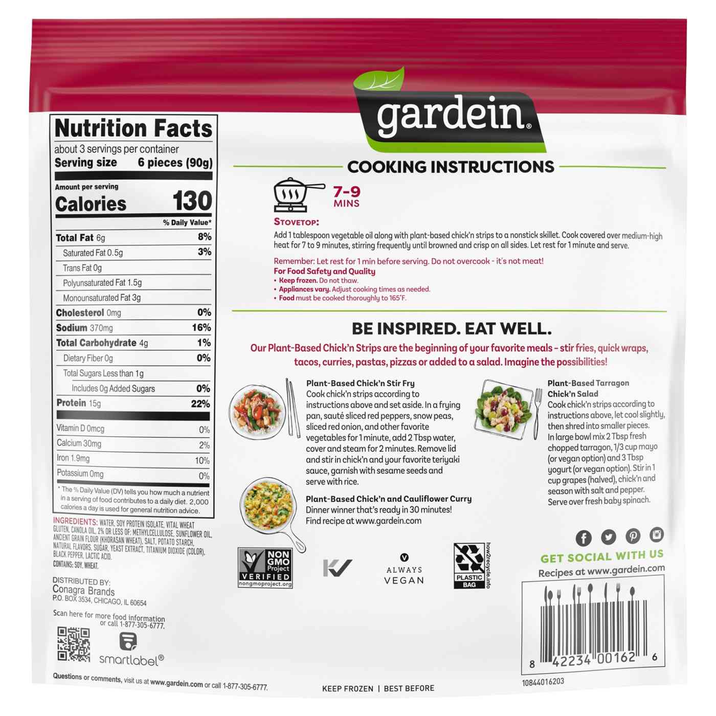 Gardein Meatless Chick'N Strips; image 5 of 7