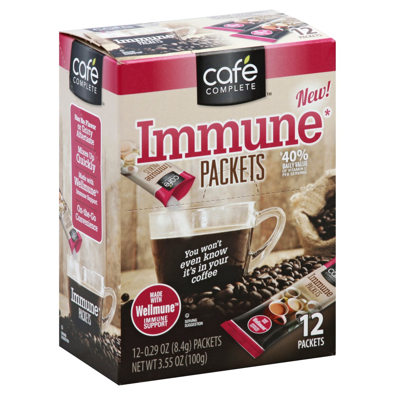 Cafe Complete Immune Coffee & Beverage Additive Packets Shop Coffee